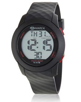 Orologio Marea Digitale cronografo per uomo  Nero e rosso con cinturino in silicone COD.B40195/4