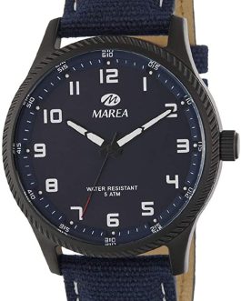 Orologio Marea analogico da uomo, in tessuto con cinturino e quadrante blu COD.B54195/4