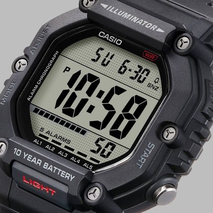 CASIO SPORT COLLECTION Mod. OVERSIZE 10 YEARS BATTERY - BLACK - immagine 4