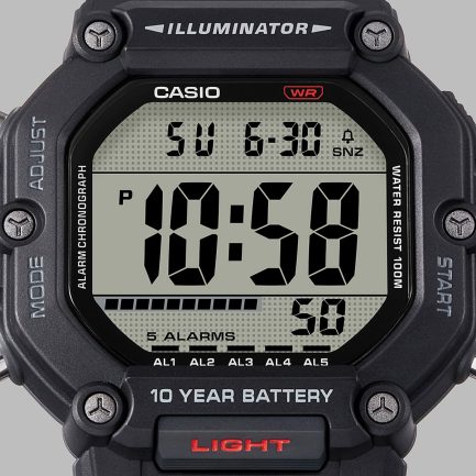 CASIO SPORT COLLECTION Mod. OVERSIZE 10 YEARS BATTERY - BLACK - immagine 5