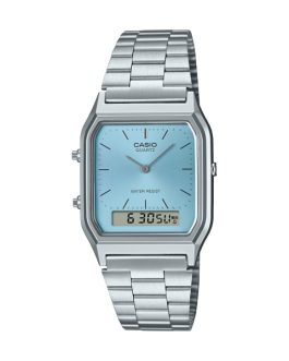 CASIO VINTAGE Mod. EDGY COLLECTION SUNRAY DIAL – LIGHT BLUE