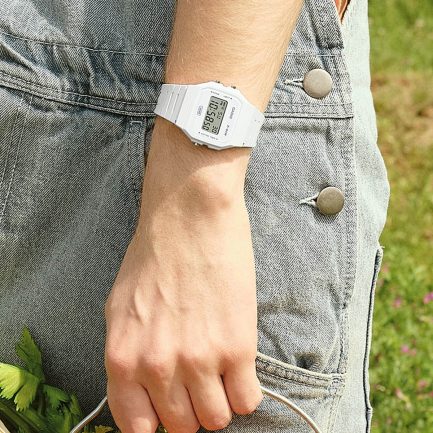 CASIO VINTAGE Mod. F-91 BIO RESIN STRAP - WHITE - immagine 3