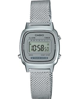 CASIO VINTAGE Mod. ICONIC MINI STEEL SILVER MESH