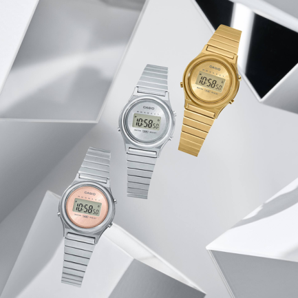 CASIO VINTAGE Mod. MINI COLLECTION SLIM ROUND - SILVER - immagine 3