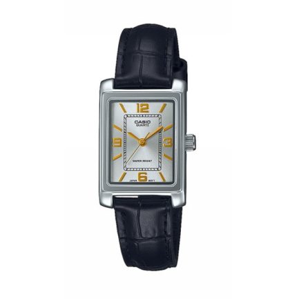 CASIO COLLECTION Mod. TANK, LEATHER - ARGENTEE