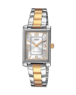 CASIO COLLECTION Mod. TANK STEEL&GOLD - ARGENTEE