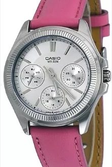CASIO COLLECTION Mod. LADY MULTIFUNCTION LEATHER – SILVER