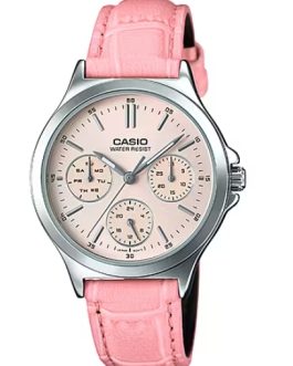 CASIO COLLECTION Mod. LADY MULTIFUNCTION, LEATHER - PINK