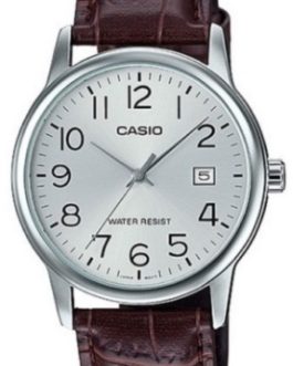 CASIO COLLECTION Mod. DATE, LEATHER - SILVER