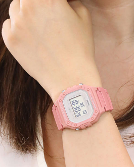 CASIO TIMELESS COLLECTION Mod. SPORT ILLUMINATOR WR 50M, ALARM, CHRONOGRAPH – PINK – COLORED SERIE
