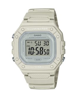 CASIO TIMELESS COLLECTION Mod. SPORT ILLUMINATOR WR 50M, ALARM, CHRONOGRAPH – WHITE – COLORED SERIE