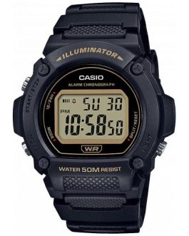 CASIO TIMELESS COLLECTION Mod. SPORT- ILLUMINATOR, WR 50M, ALARM, CHRONOGRAPH – BLACK
