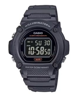 CASIO TIMELESS COLLECTION Mod. SPORT- ILLUMINATOR, WR 50M, ALARM, CHRONOGRAPH - BLACK