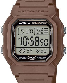 CASIO TIMELESS COLLECTION Mod. DIVER – DOUBLE TIME, ALARM, CHRONOGRAPH – 10 Year Battery – BROWN
