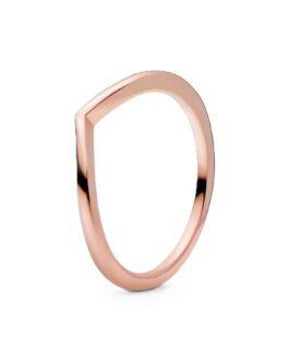 PANDORA JEWELS Mod. WISHBONE 14K ROSE GOLD-PLATED – RING – Size 48 ***SPECIAL PRICE***