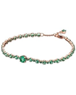 PANDORA JEWELS Mod. SPARKLING GREEN TENNIS - Size 16 ***SPECIAL PRICE****