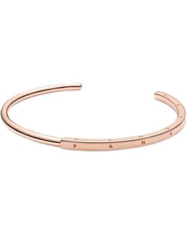 PANDORA JEWELS Mod. SIGNATURE I-D OPEN BANGLE ***SPECIAL PRICE***