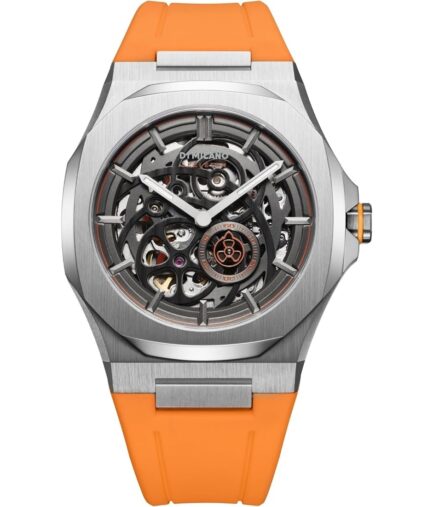 D1 MILANO SKELETON BRACELET Mod. SLICE ORANGE - Automatic