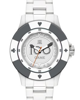 LIGHT TIME Mod. POKER – White / Grey