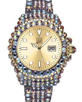 LIGHT TIME Mod. MEDITERRANEO – Full Strass / Gold