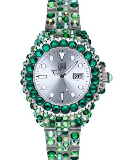LIGHT TIME Mod. MEDITERRANEO - Full Strass / Green