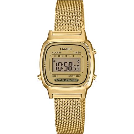 CASIO VINTAGE Mod. ICONIC MINI STEEL GOLD MESH
