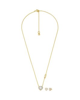 MICHAEL KORS PREMIUM SILVER COLLECTION Mod. BRILLANCE - Special Pack Necklace + Earrings