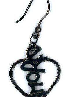 AMBROSINI JEWELS - ORECCHINI ARGENTO 925° cuore finitura brunita lucida