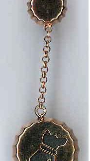 AMBROSINI JEWELS - ORECCHINI ARGENTO 925° tappo finitura rosé cane