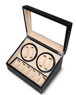 Watch Winder watches + watch case /Carica Orologio + Porta Orologi (36 x29,5×25,5 cm)