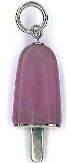 AMBROSINI JEWELS -  PENDENTE ARGENTO 925°  ghiacciolo finitura bianca pietra rosa medio (29.5x13 mm)