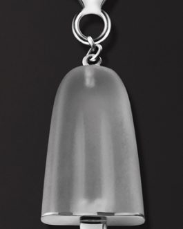 AMBROSINI JEWELS -  PENDENTE ARGENTO 925°  ghiacciolo finitura bianca pietra ghiaccio piccolo (21x14 mm)