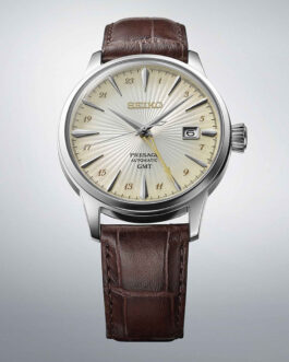 SEIKO PRESAGE Mod. COCKTAIL AUTOMATIC – LEATHER, CREAM